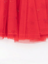Balabala Balabala Girls' Chinese-Style Mesh Dress, Elegant Springwear For Young Girl